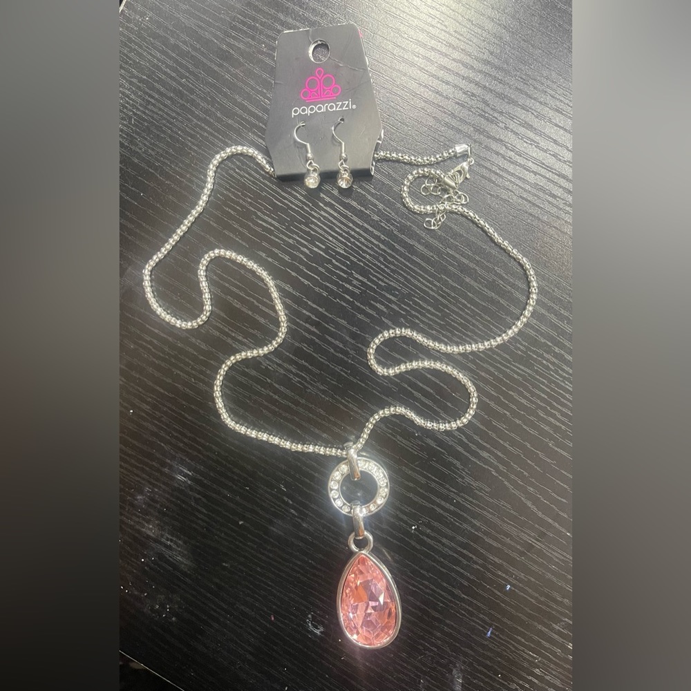 Paparazzi necklace and earrings set